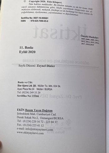 İktisat - Prof. Dr. Zeynel Dinler, 12. Baskı - Görsel 2