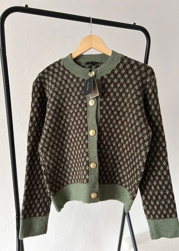 m Beden Massimo Dutti Kadın Haki Vintage Kadın Hırka