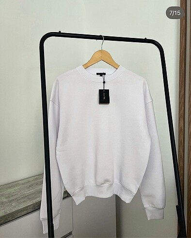 Massimo Dutti Orjinal Kadın Beyaz Sweatshirt