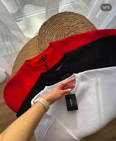 l Beden Massimo Dutti Orjinal Kadın Beyaz Sweatshirt