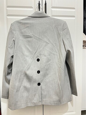 m Beden Zara Kadın Gri Oversize Blazer Ceket