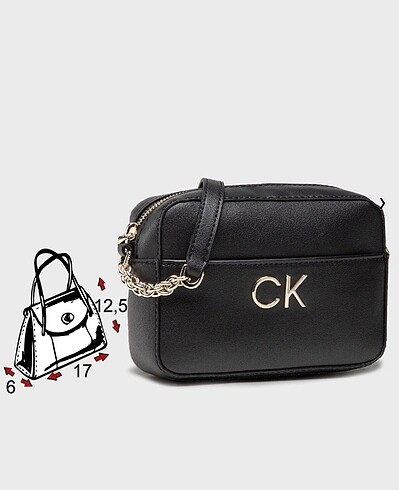  Beden Orijinal Calvin Klein sıfır çanta