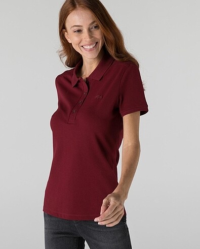 Orijinal lacoste bordo Polo yaka
