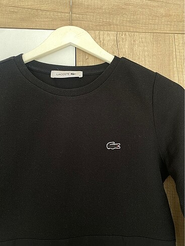 xs Beden Orijinal lacoste siyah bluz