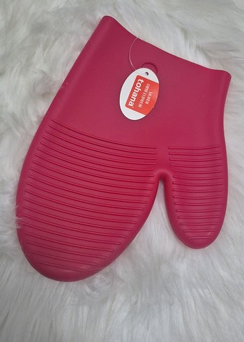 Pembe Silikon Fırın Eldiveni - Görsel 2