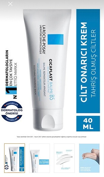 La Roche-Posay Cicaplast Baume B5 onarıcı krem