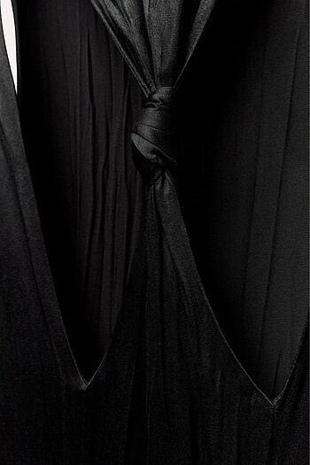 l Beden siyah Renk Zara uzun elbise