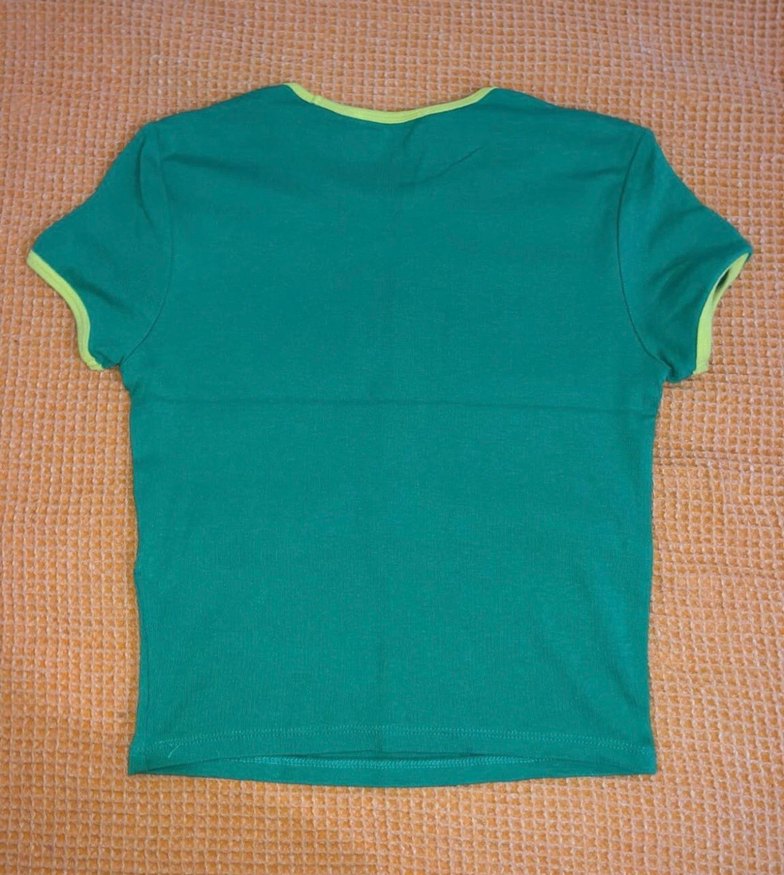 Bershka Kısa Kollu Kadın Crop Tişört - Görsel 3