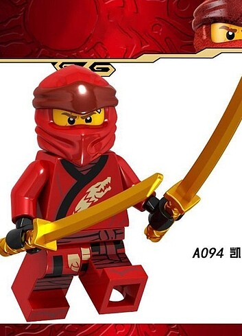  Lego kırmızı ninjago figür