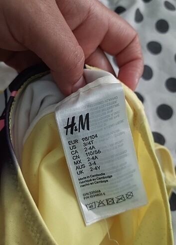 H&M H&M 2-3 yaş mayo