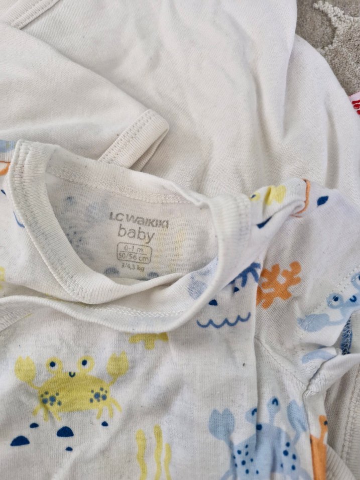 Baskılı Kısa Kollu Bebek Body Seti - Görsel 2