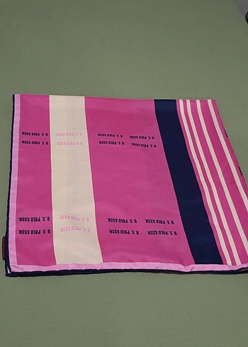 pembe polo eşarp - Görsel 2