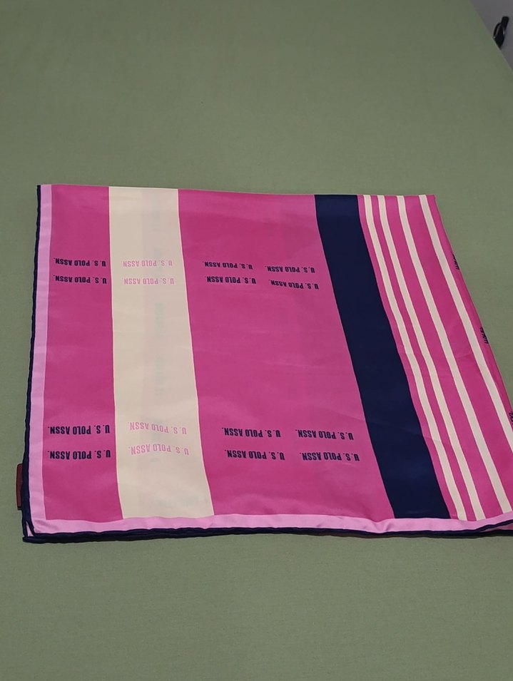 pembe polo eşarp - Görsel 2