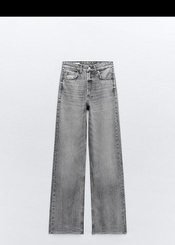 Zara Gri Midi Kadın Denim Jean