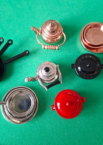 Renkli Mini Tencere ve Çaydanlık Seti - Görsel 2