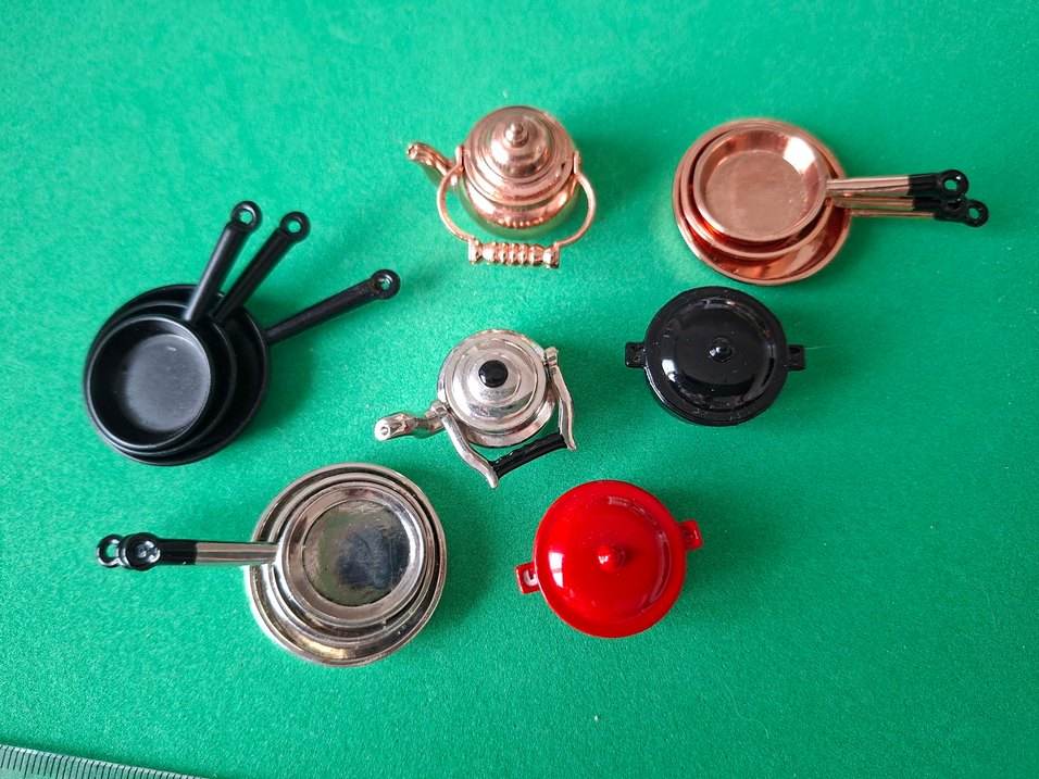 Renkli Mini Tencere ve Çaydanlık Seti - Görsel 2