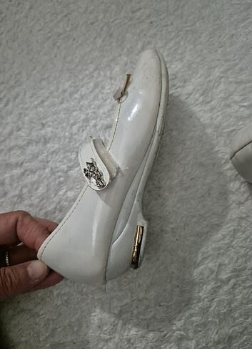 30 Beden beyaz Renk Kız babet ayakkabı
