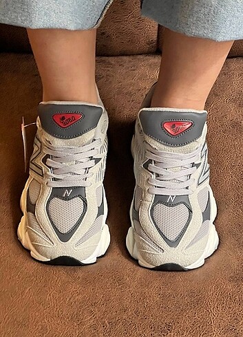 New Balance NEW BALANCE 9060 BAYAN KUTULU İTHAL BEJ-GRİ