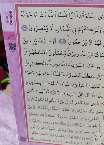  Kadife Kapaklı Kuran-ı Kerim .KADİFE PEMBE. RAHLE BOY.