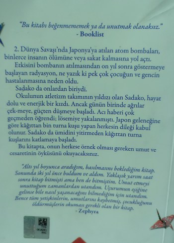 Sadako ve Kağıttan Bin Turna Kuşu - Kitap - Görsel 12