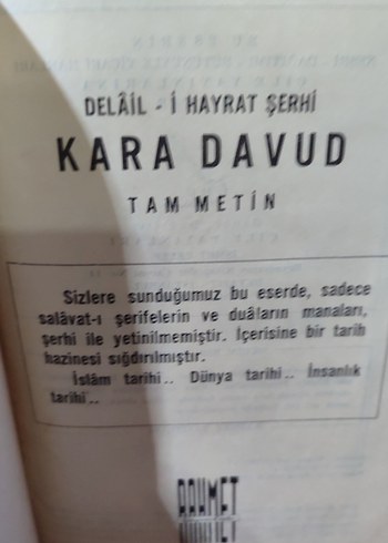  Beden Renk Delail-i Hayrat Şerhi Karadavut - Rahmet Yayınları