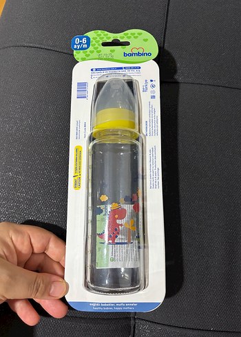 Bambino Sarı Bebek Biberonu 0-6 Ay - Görsel 2