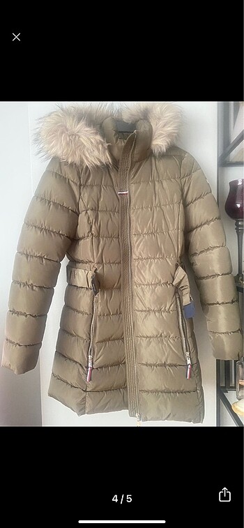 s Beden haki Renk Tommy Hilfiger Kadın Mont