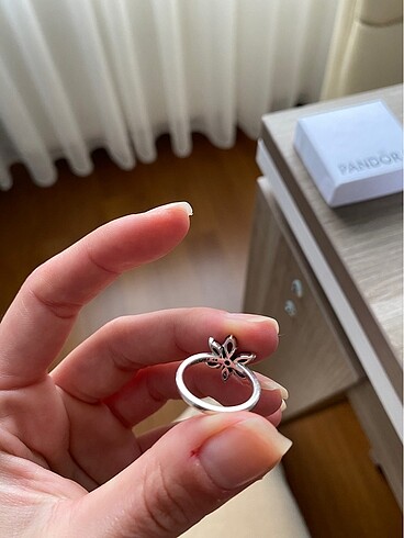  Beden mavi Renk PANDORA HERBARYUM YÜZÜK