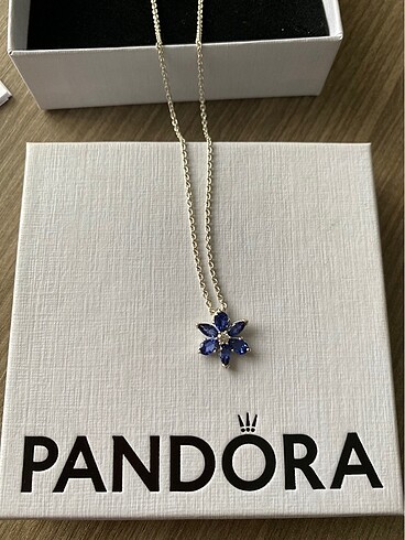 PANDORA MAVİ HERBARYUM KOLYE