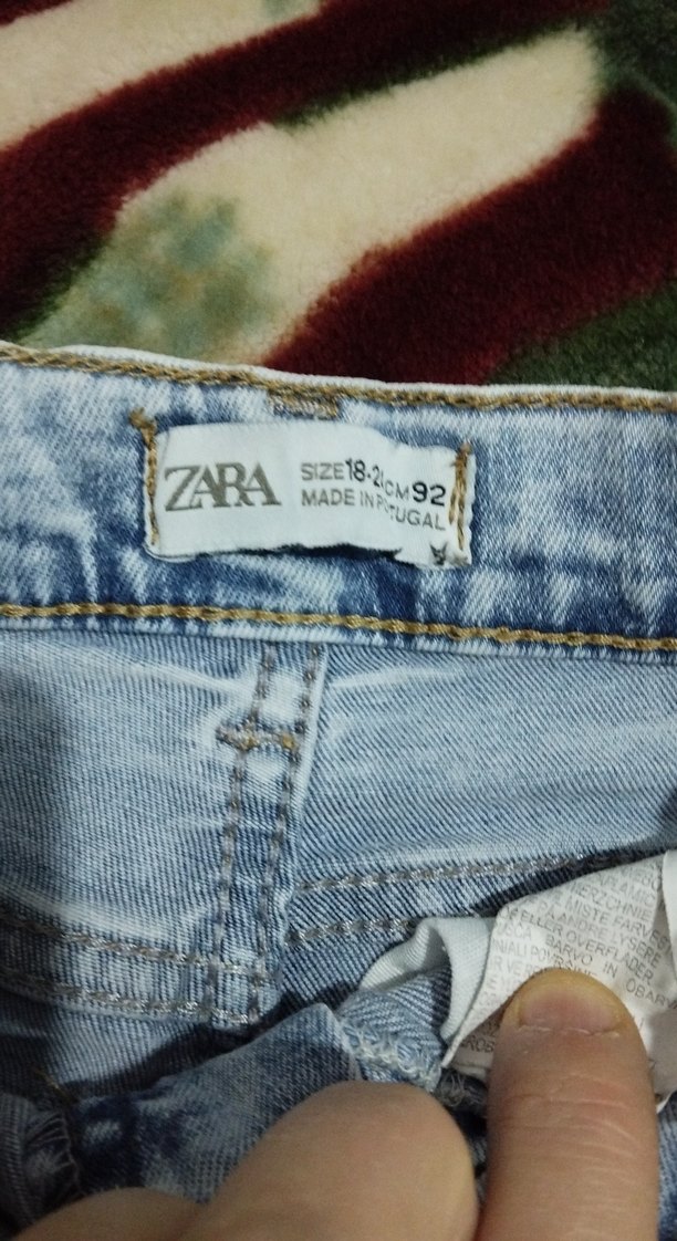 Kızlar için Bağcıklı Bol Kesim Batik Jean - Görsel 3