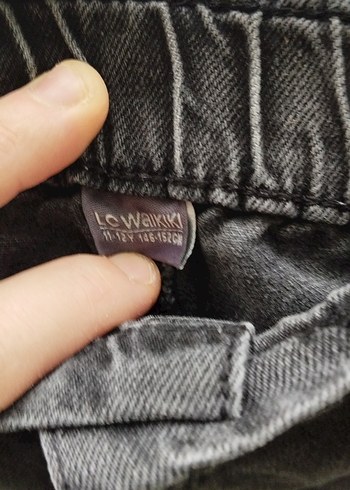 Siyah Kemerli Rahat Kesim Denim Jean - Görsel 3