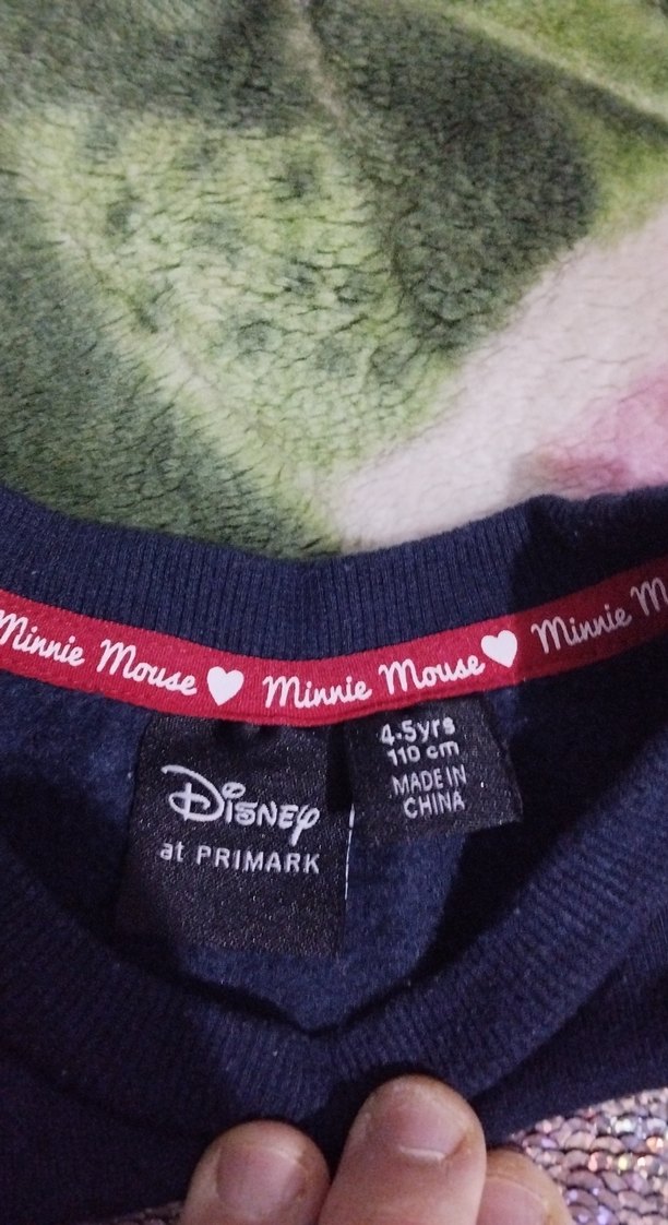 Mavi Simli Kız Çocuk Uzun Kollu Elbise - Görsel 3