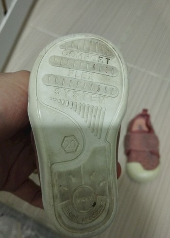 Kız Bebek İlk Adım Ayakkabısı Velcro Bantlı - Görsel 3