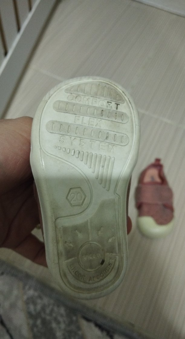 Kız Bebek İlk Adım Ayakkabısı Velcro Bantlı - Görsel 3