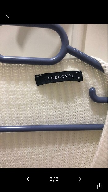 m Beden beyaz Renk Trendyol hırka