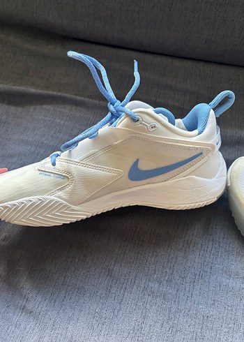 Nike Beyaz mavi voleybol/basketbol ayakkabısı - Görsel 2
