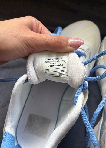 Nike Beyaz mavi voleybol/basketbol ayakkabısı - Görsel 5