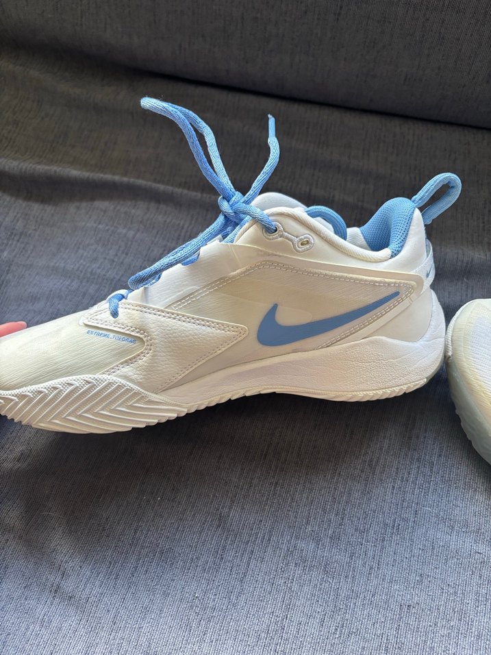 Nike Beyaz mavi voleybol/basketbol ayakkabısı - Görsel 2