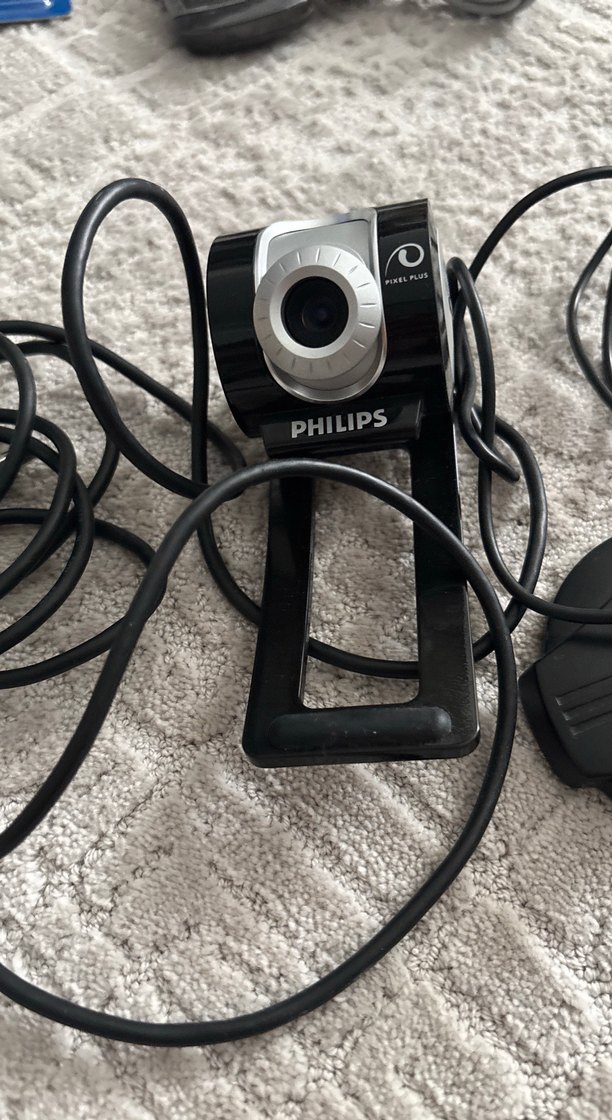 Gri Philips Mikrofon ve Webcam Seti - Görsel 2