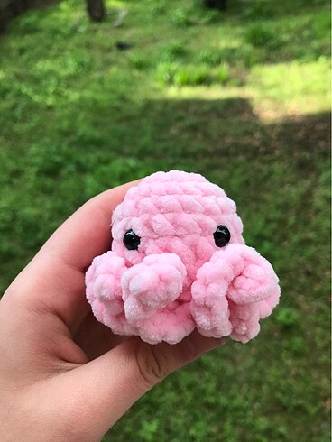ahtapot anahtarlık amigurumi