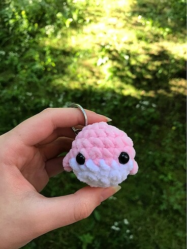 Balina anahtarlık amigurumi