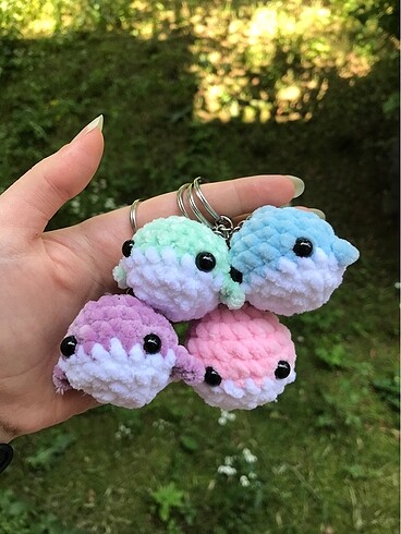  Beden Balina anahtarlık amigurumi