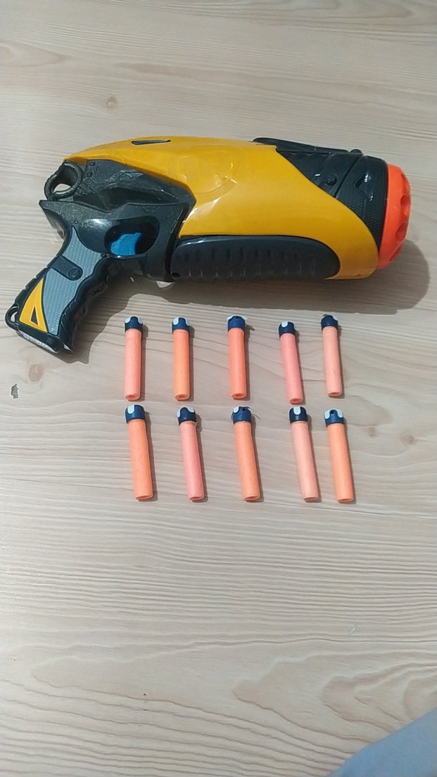 Renkli Sarı Oyuncak Tabanca - Görsel 3