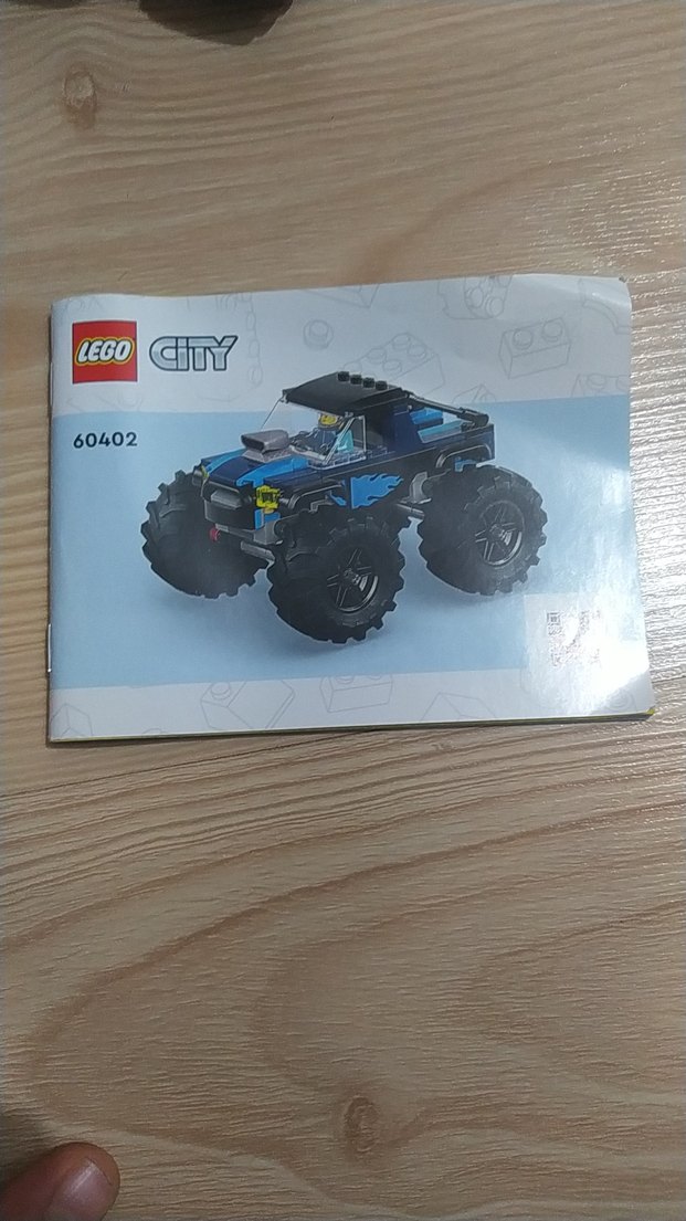 Mavi Büyük Tekerlekli Oyuncak Araba ve Figür - Görsel 4