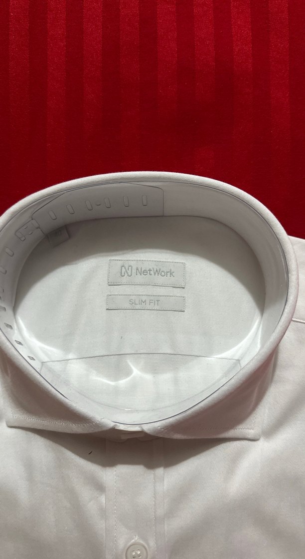 Beyaz Uzun Kollu slim Fit Erkek Gömlek - Görsel 2