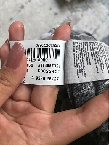 Mavi gri jean - Görsel 4