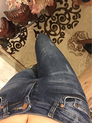 Normal bel koyu skinny kot