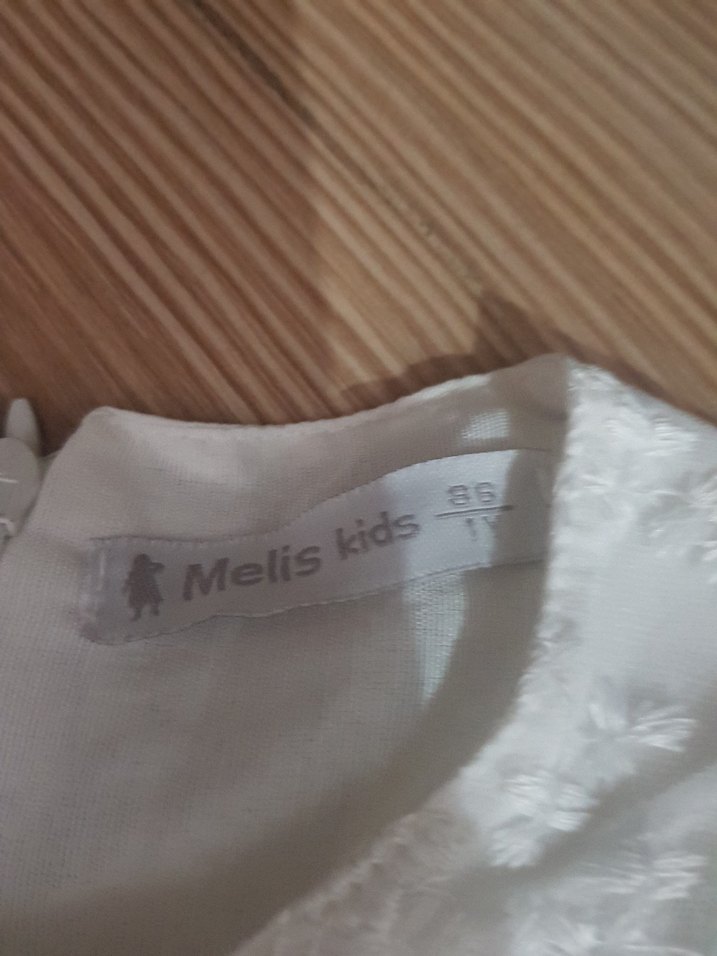 Kız Çocuk Kırmızı Dantel Detaylı Elbise - Görsel 3