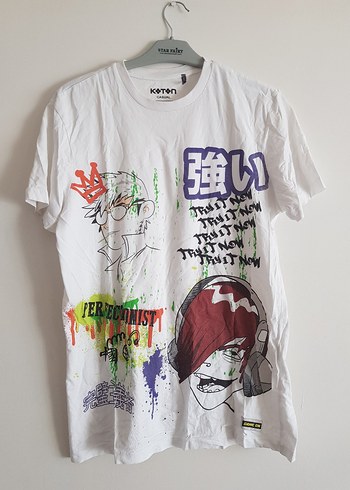 Renkli Baskılı Tişört - Görsel 8