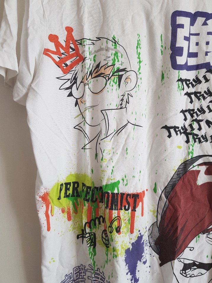 Renkli Baskılı Tişört - Görsel 5